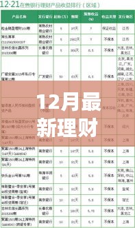 探秘特色小店理财宝藏，12月最新理财产品排行榜及小巷深处的理财新纪元。