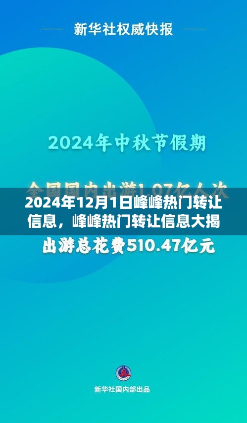 2024年12月1日峰峰热门转让信息精选推荐，揭秘精选不容错过