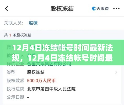 关于12月4日冻结账号时间的最新法规解读与评测，全面梳理与深度分析