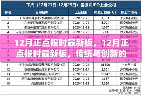 传统与创新的碰撞，揭秘最新12月正点报时板