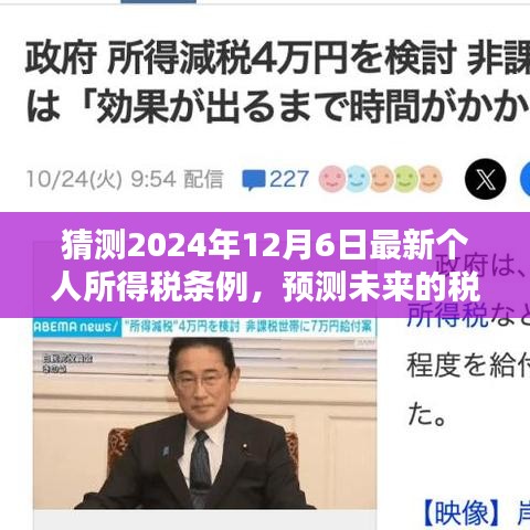 关于未来税务政策与个人所得税条例的最新猜测，预测至2024年12月的新政策动向分析