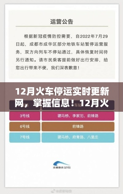 掌握最新火车停运信息，12月火车停运实时更新网及使用指南