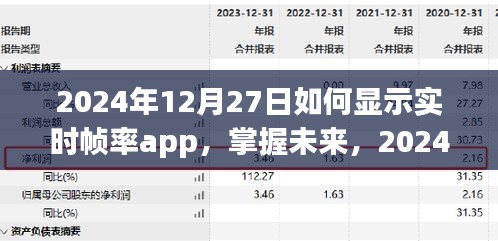 掌握未来！2024年实时帧率显示app使用指南与帧率显示技巧