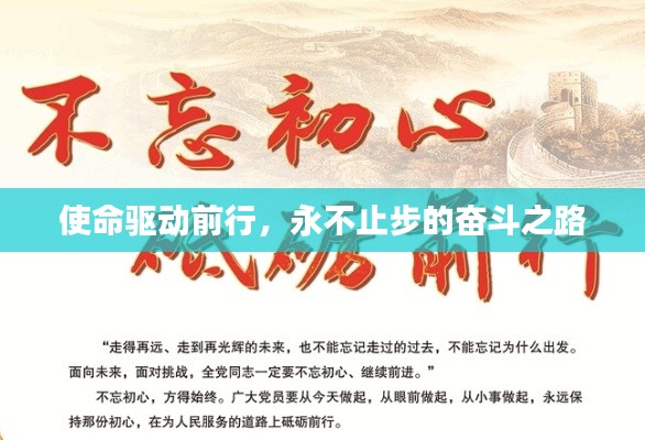 使命驱动前行，永不止步的奋斗之路