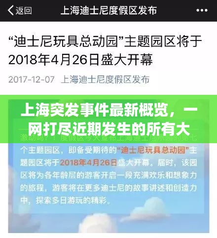 上海突发事件最新概览，一网打尽近期发生的所有大事！