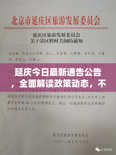 延庆今日最新通告公告，全面解读政策动态，不容错过！