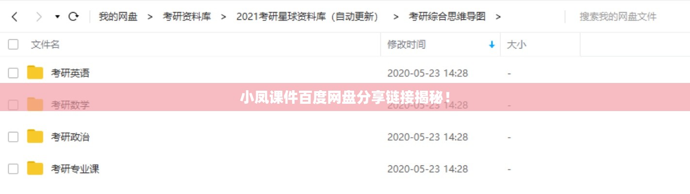 小凤课件百度网盘分享链接揭秘！