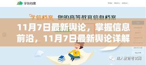 11月7日最新舆论动态，洞悉前沿信息，详解与应对步骤