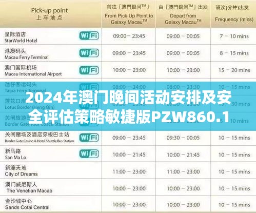 2024年澳门晚间活动安排及安全评估策略敏捷版PZW860.1