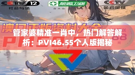 管家婆精准一肖中，热门解答解析：PVI46.55个人版揭秘