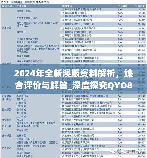 2024年全新澳版资料解析，综合评价与解答_深度探究QYO82.71版