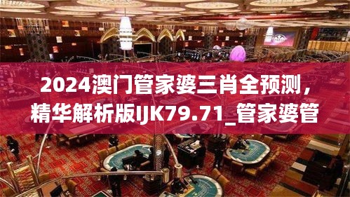 2024澳门管家婆三肖全预测，精华解析版IJK79.71_管家婆管理专版