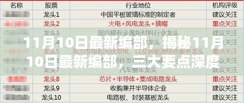 揭秘最新编部三大要点深度解读，深度剖析11月10日最新编部内容速递