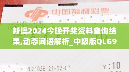 新澳2024今晚开奖资料查询结果,动态词语解析_中级版QLG906.36