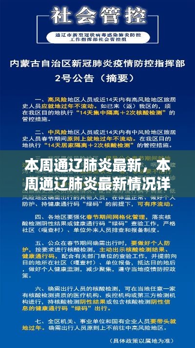 本周通辽肺炎最新情况详解，疫情现状与应对策略（适合初学者及进阶用户了解）