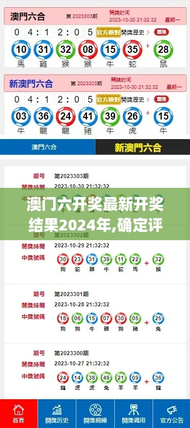 澳门六开奖最新开奖结果2024年,确定评价项目‌_加强版TSQ87.14