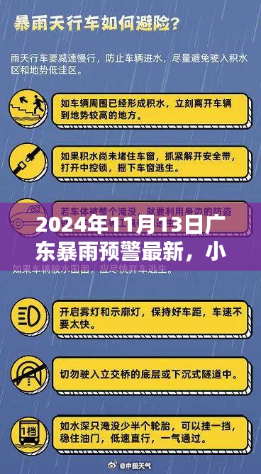 小红书播报，聚焦广东暴雨预警最新动态（2024年11月13日）