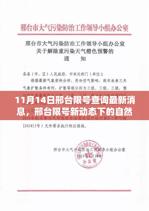 邢台限号新动态下的自然探索之旅，寻找内心的宁静与平和（最新消息更新）