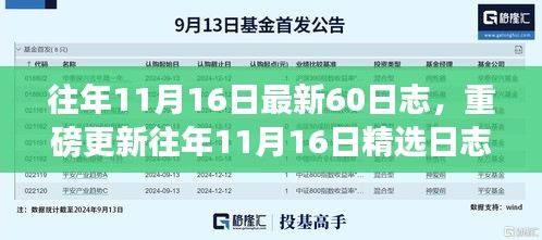 精选往年日志集结，解锁全新日志记录，回顾往年11月16日的精彩瞬间