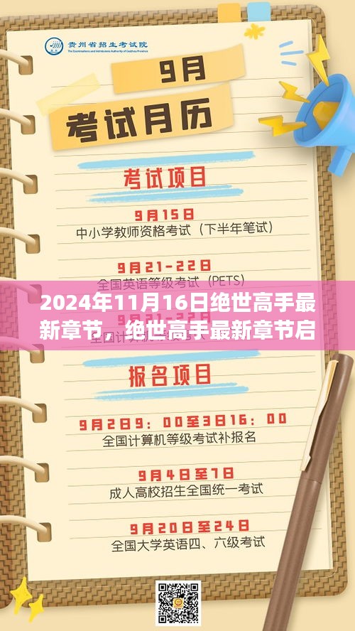 绝世高手最新章节启示，蜕变之路，学习成就自信与辉煌（2024年11月16日）