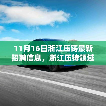 浙江压铸领域迎新机遇，最新招聘信息深度解析（11月16日）