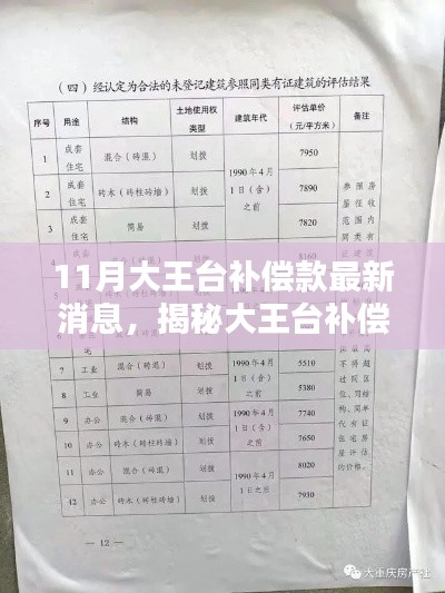 揭秘大王台补偿款最新动态，11月补偿款领取全流程指南及最新消息速递