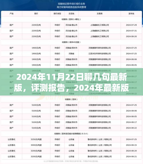 2024年11月22日聊几句最新版，评测报告，2024年最新版产品介绍——以XXXX产品为例