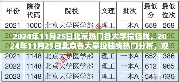 2024年11月25日北京各大学投档线热门分析，观点阐述与探讨